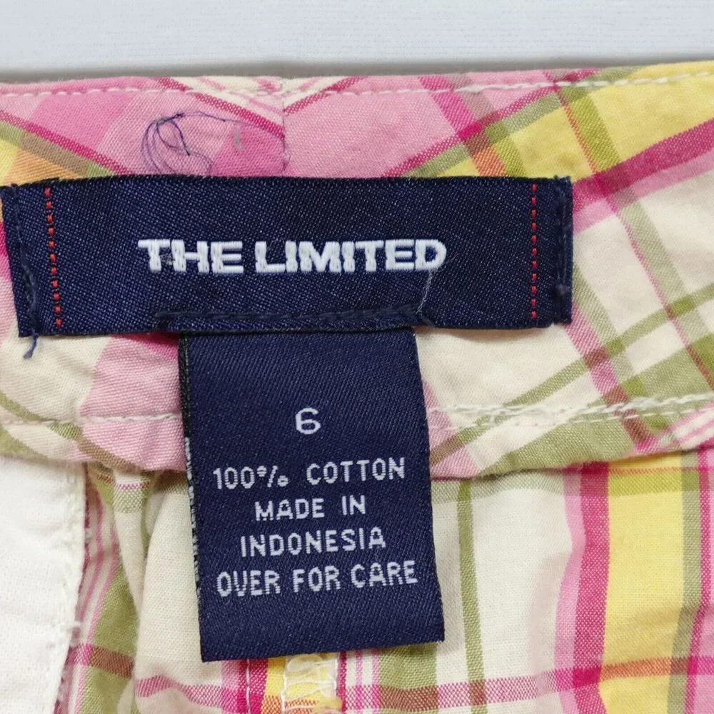 The Limited Skirt Women Size 6 Pink Plaid Gilmore Girls Preppy Y2K Easter Spring - Picture 4 of 11